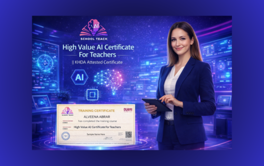 high value ai certificate for teachers